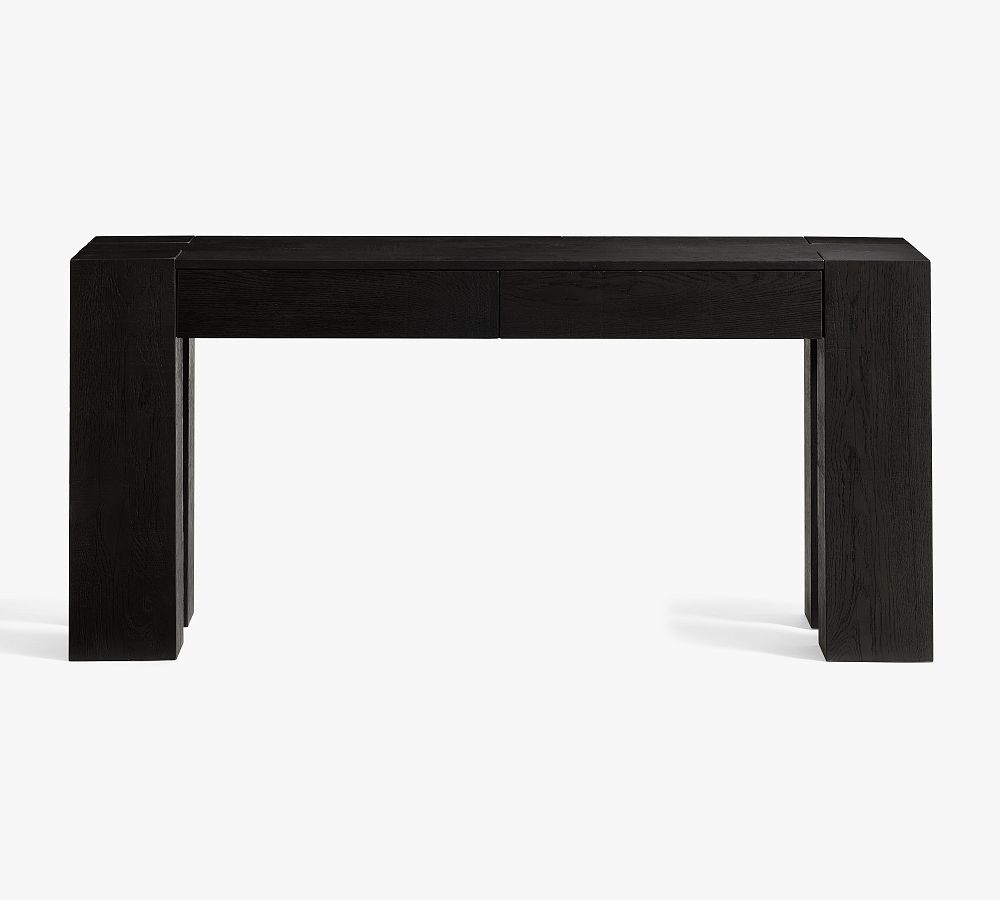Merced 64"" Console Table, Smoked Black | Pottery Barn (US)