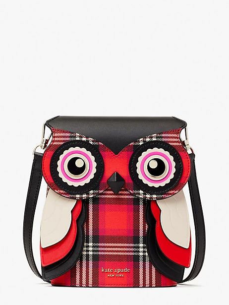 blinx plaid 3d owl crossbody | Kate Spade (US)