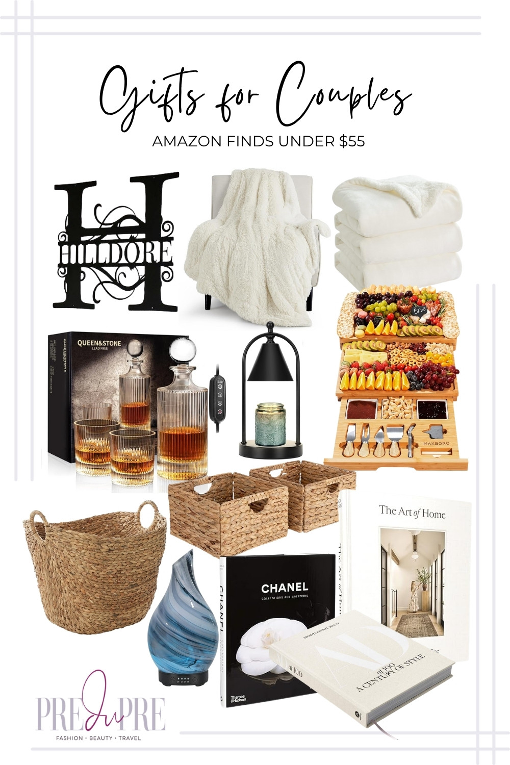 Struggling to find the perfect gift for that couple who has everything? I share my picks for thoughtful, cozy, and practical gifts. These ideas are perfect for housewarming parties, weddings, holidays, or just because. Every couple needs that luxurious faux−shearling throw blanket for cozy nights in and a stunning charcuterie board for entertaining. We also found a beautiful whiskey decanter set, personalized metal monogram, and designer coffee table books to elevate their space. Give a gift that encourages quality time and beautiful home decor. Shop the carousel for all the details!

#GiftsForCouples #CouplesGiftGuide #AmazonGifts #GiftIdeas #HousewarmingGift #CozyHome #AffordableGifts #HomeDecor #Entertaining #PreDupreGifts #LTKGiftGuide #WeddingGifts 

 #LTKSeasonal #LTKFindsUnder100 #LTKFamily
