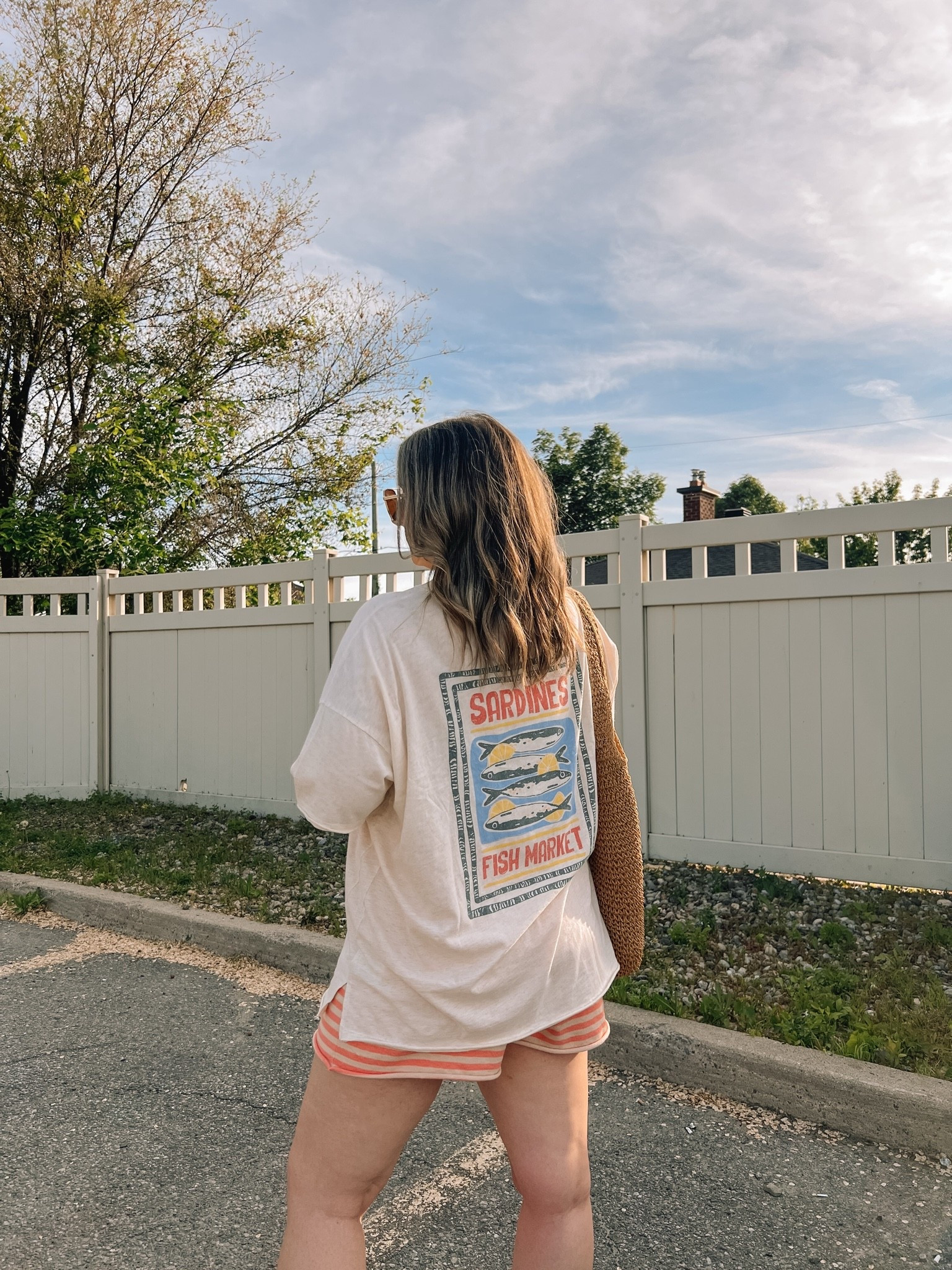 Comfy casual summer outfit! Wearing L in both the sardine graphic tee and striped shorts. Crocs sandals are super comfy, I’m a 9.5-10 and wear a 10. Canadian Crocs link under “similar products”

#LTKsummer #LTKmidsize #LTKsale