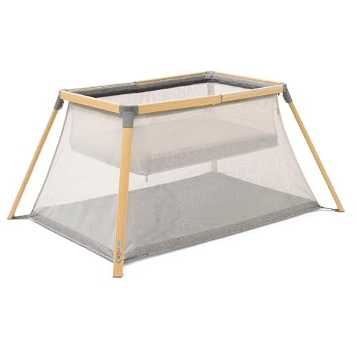 Tutti Bambini CoZee® Go 3-in-1 Bassinet, Baby Playpen & Travel Crib with Mattress Included - Lightweight, Breathable & Foldable Baby Play Pen from Birth to 3 Years (Oak & Charcoal) | Amazon (US)