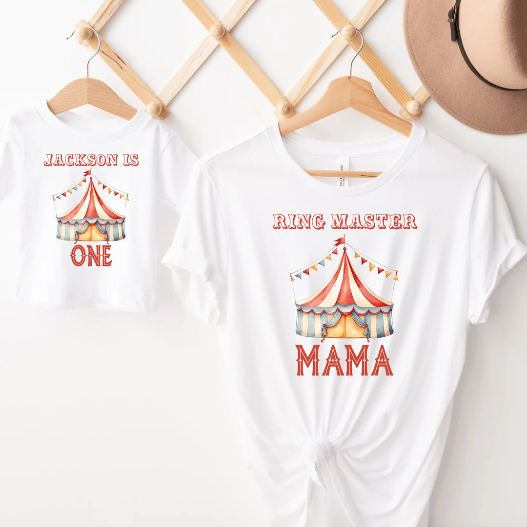 Circus Birthday Shirt, Personalized Circus Shirts, Circus Carnival Family Birthday Shirts, Vintag... | Etsy (US)