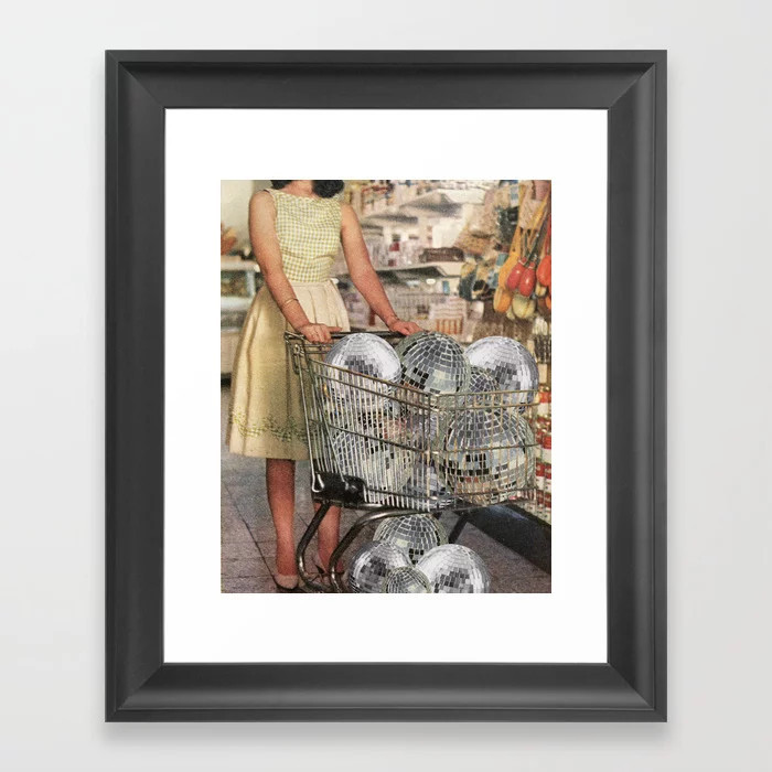 (Disco)unt Supermarket Framed Art Print | Society6
