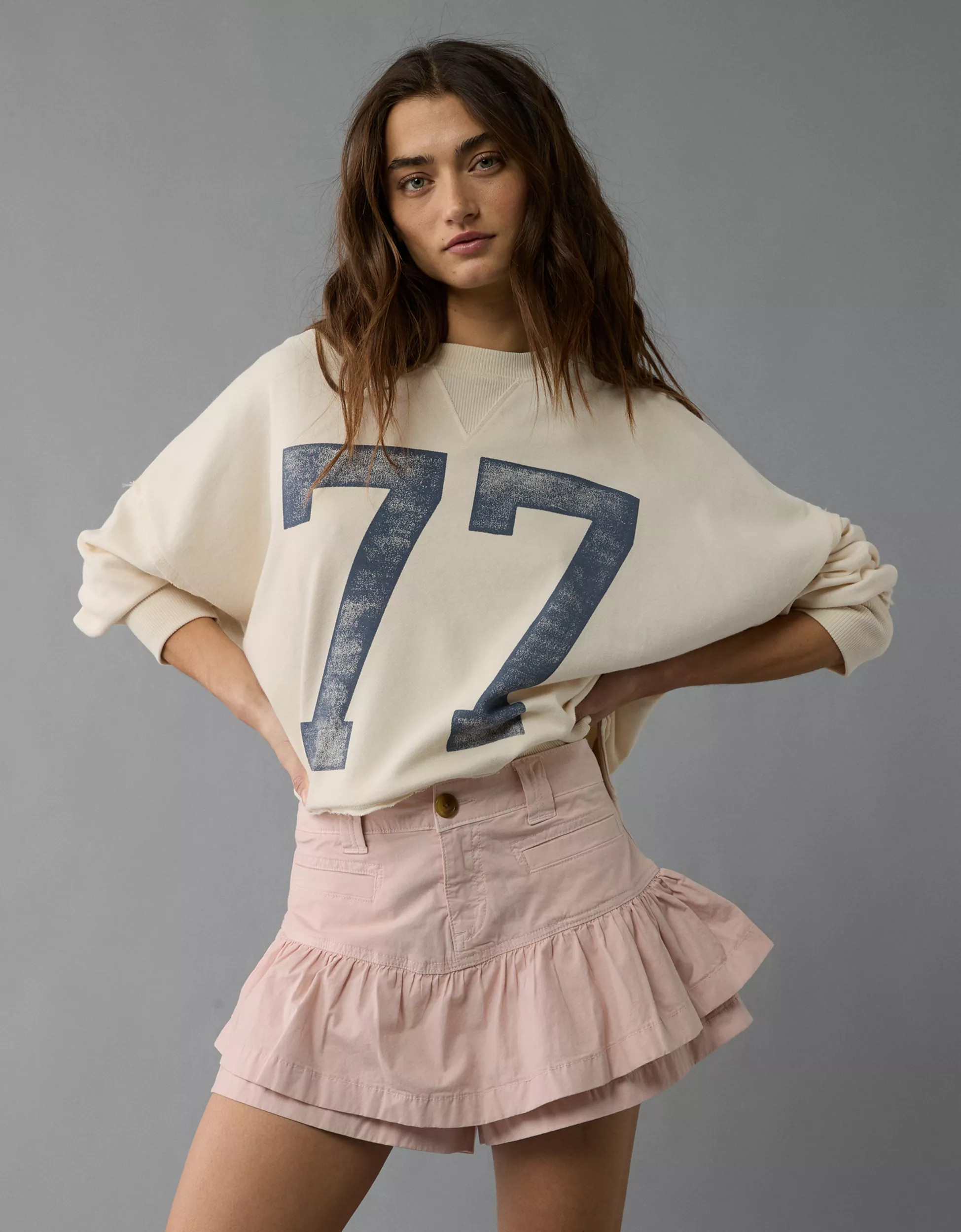AE Snappy Stretch Mini Ruffle Skort | American Eagle Outfitters (US & CA)