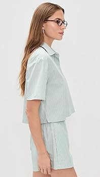 Leset Women's Yoshi Stripe Short Sleeve Polo | Amazon (US)