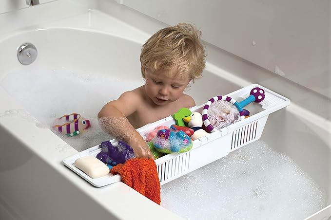 KidCo Bath Toy Organizer Storage Basket, White | Amazon (US)