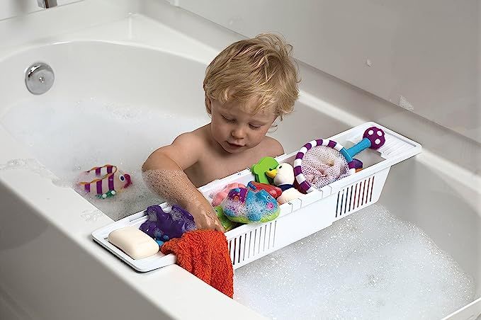 KidCo Bath Toy Organizer Storage Basket, White | Amazon (US)