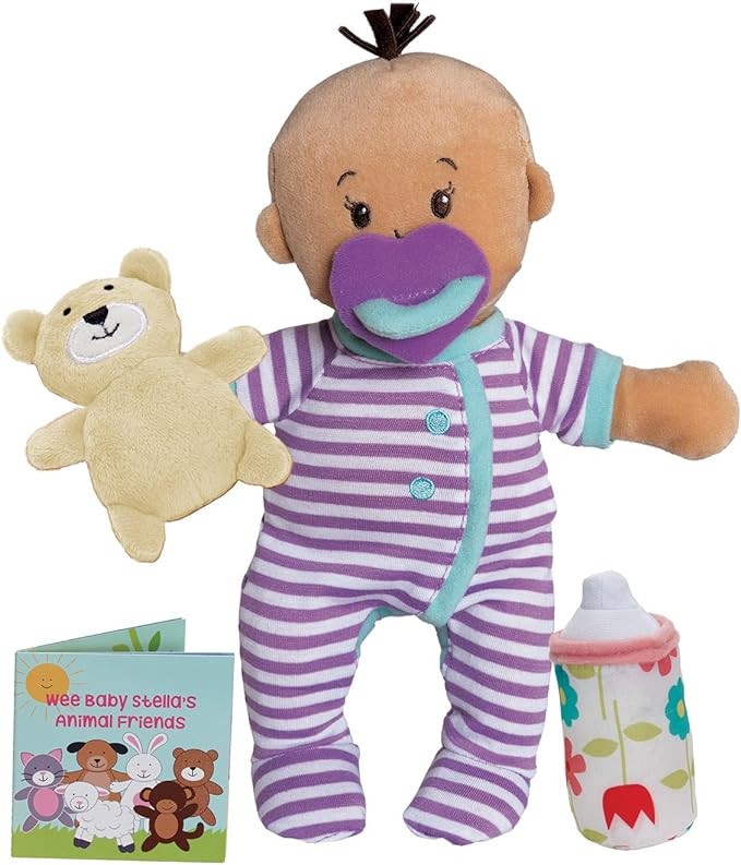 Manhattan Toy Wee Baby Stella Beige Sleepy Times Scent 12" Soft Baby Doll Set | Amazon (US)