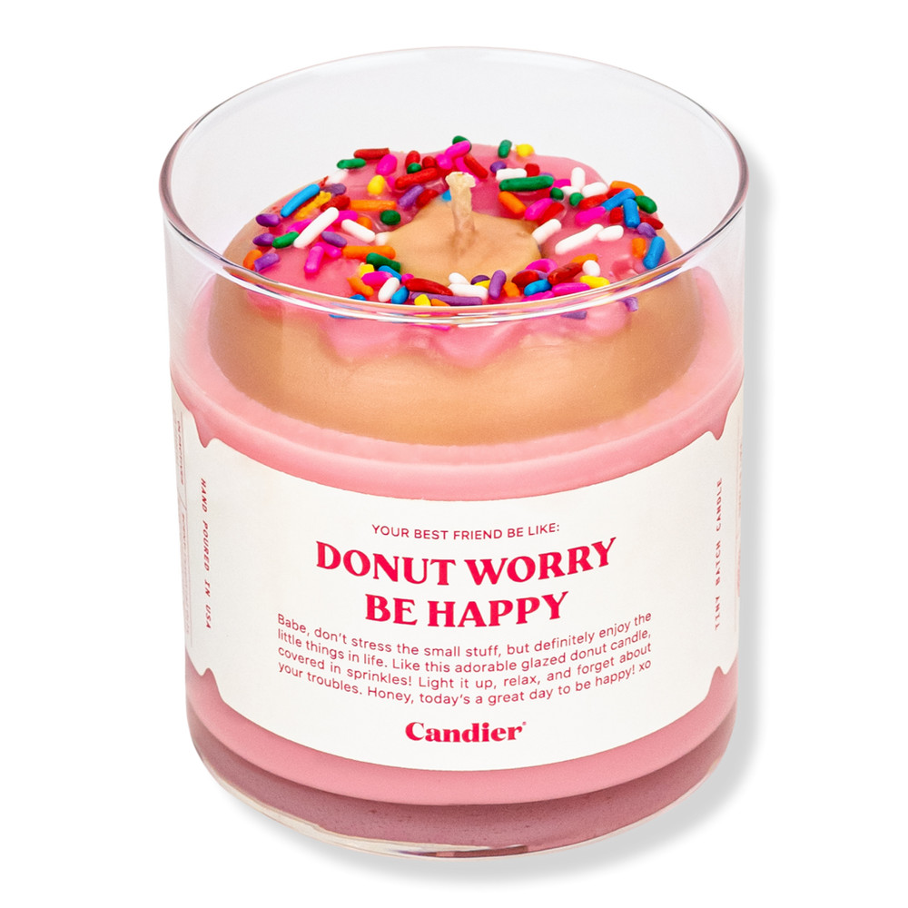 Candier Donut Worry Be Happy Candle | Ulta