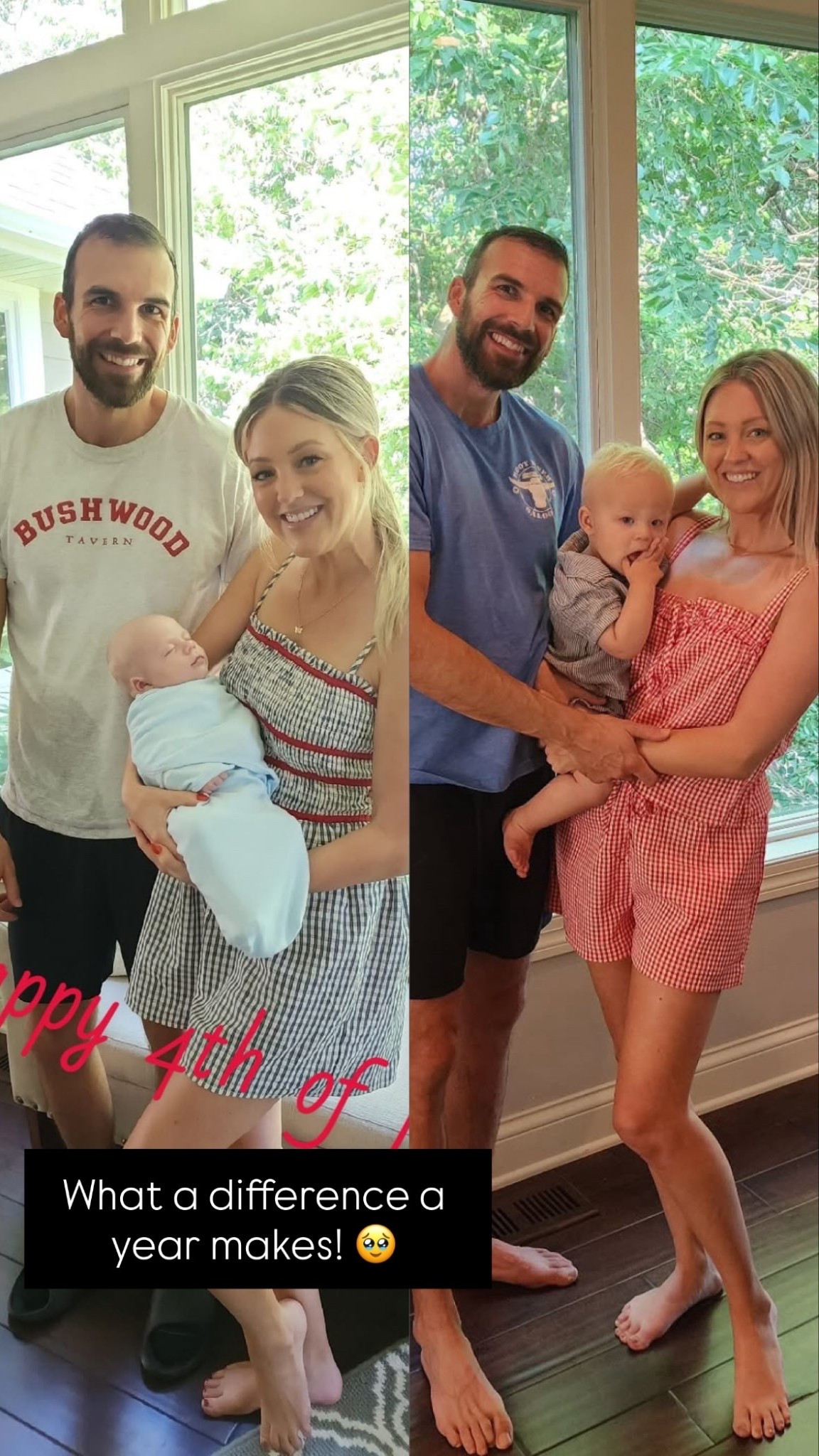 What a difference a year makes! 🥹

#LTKootd #LTKSeasonal #LTKmomlife