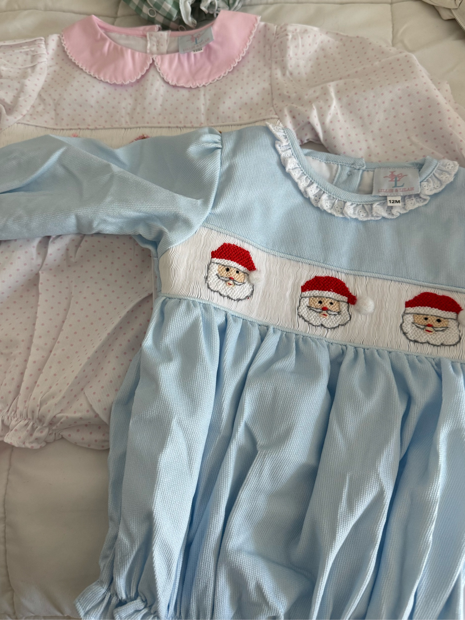 Baby christmas smocked clothes 

#LTKkids