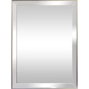 allen + roth 22.5-in W x 30.5-in H Silver Framed Wall Mirror | Lowe's