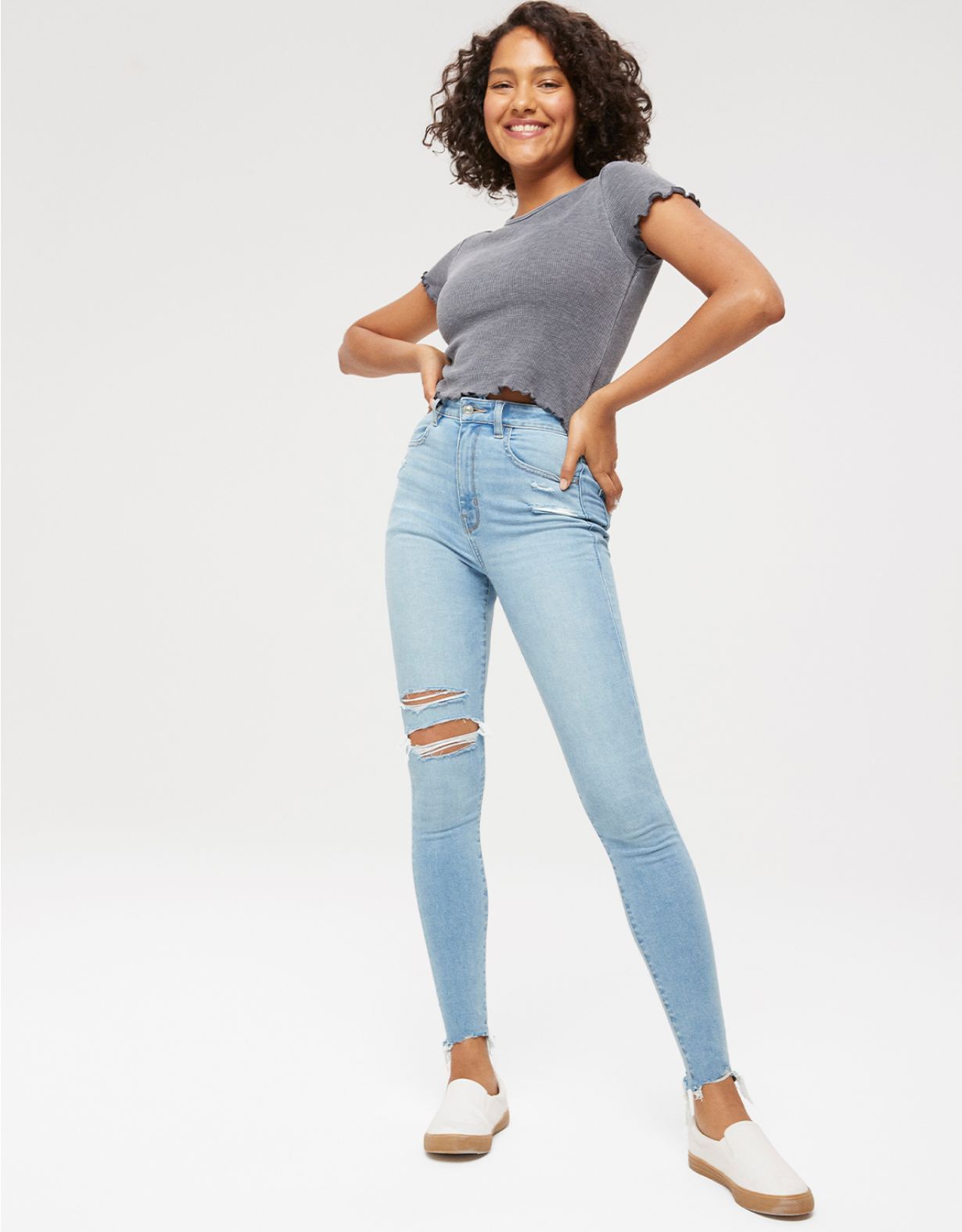 AE Ne(x)t Level Ripped Highest Waist Jegging | American Eagle Outfitters (US & CA)