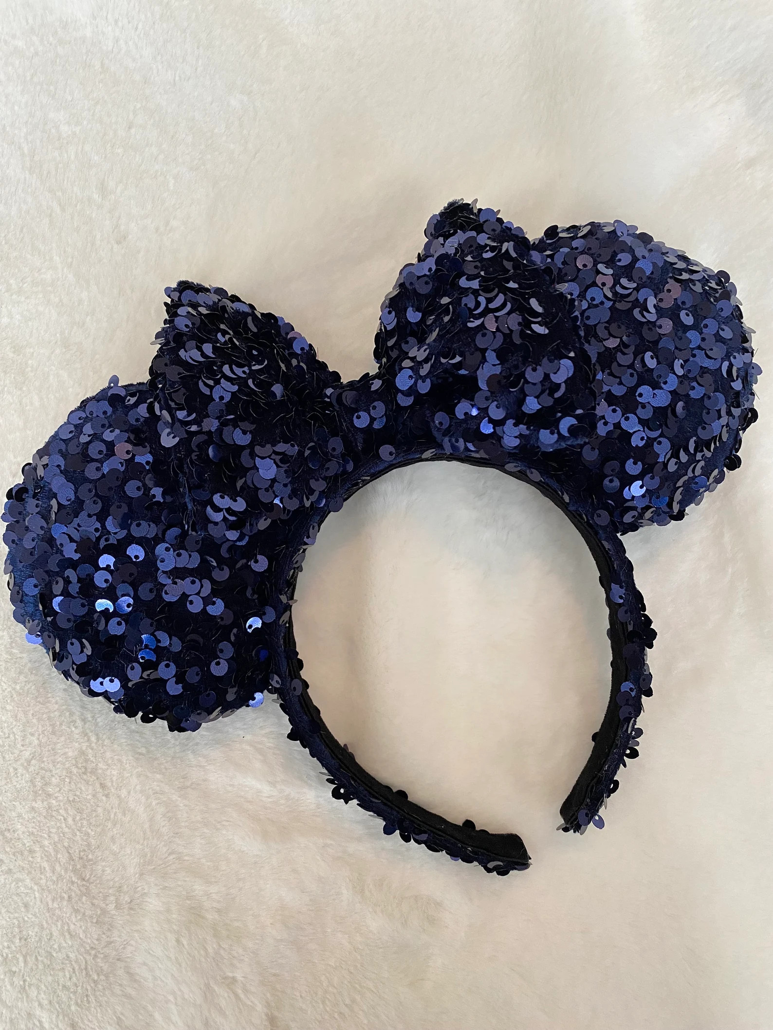 Navy Sequin Ears | Etsy (Global)