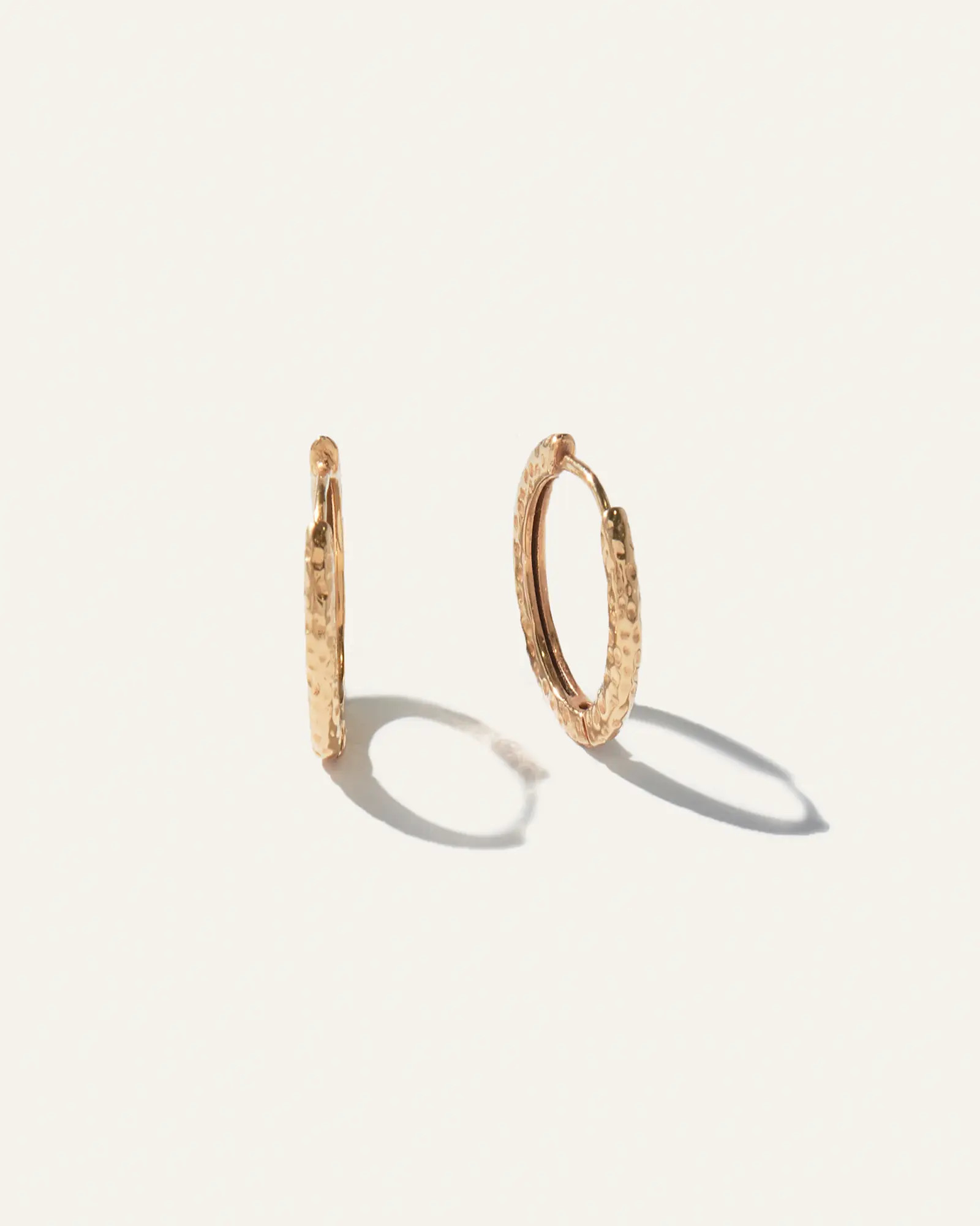 Hammered Nina Small Hoops | Quince