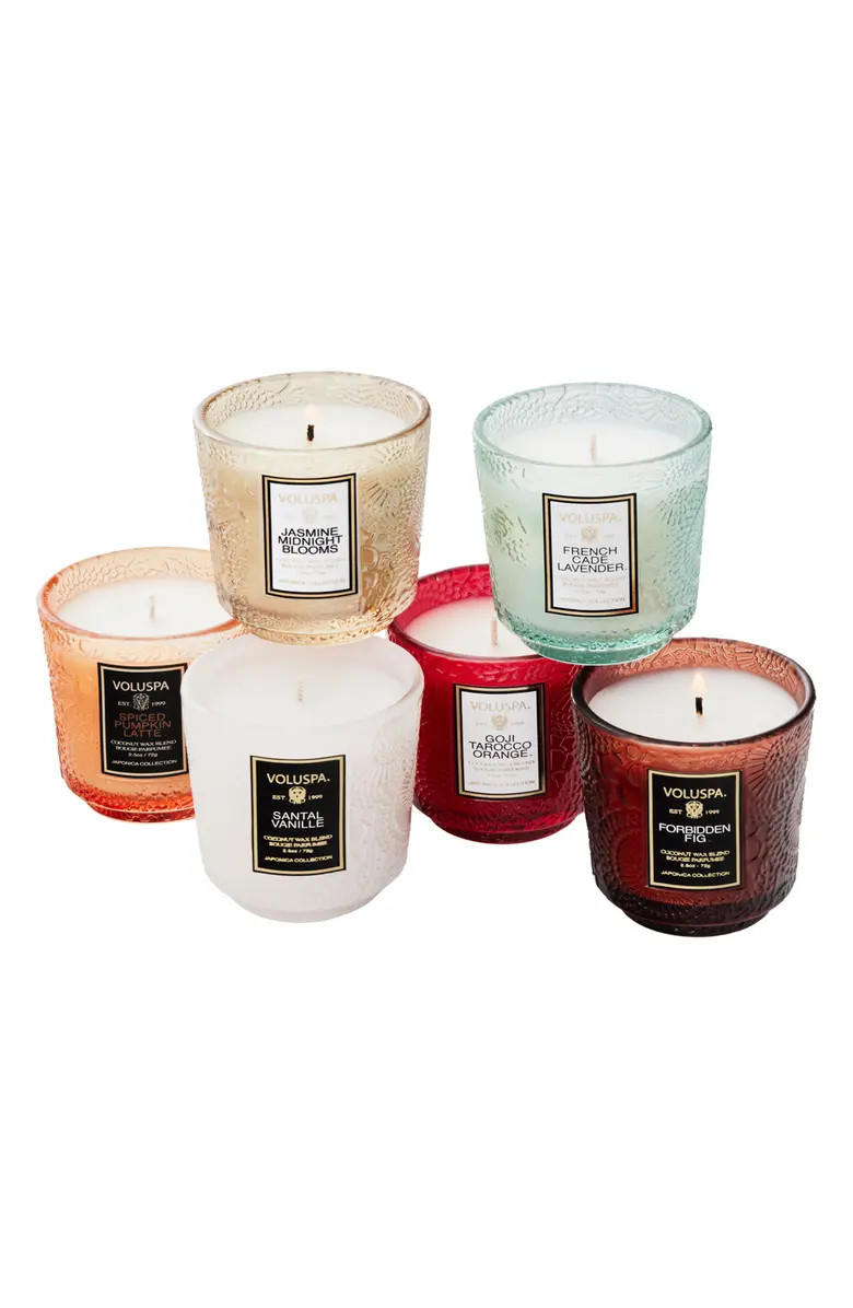 Japonica Set of 6 Petite Pedestal CandlesVOLUSPA | Nordstrom