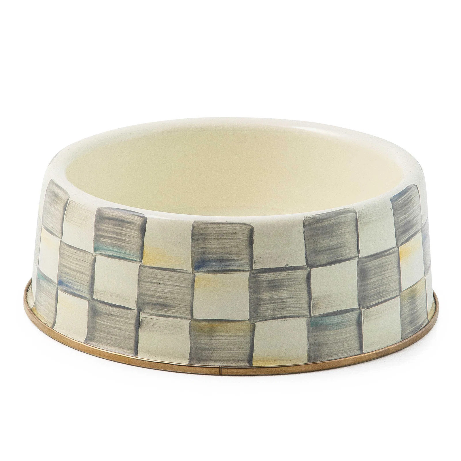 MacKenzie-Childs Sterling Check® Pet Dish | Wayfair | Wayfair North America