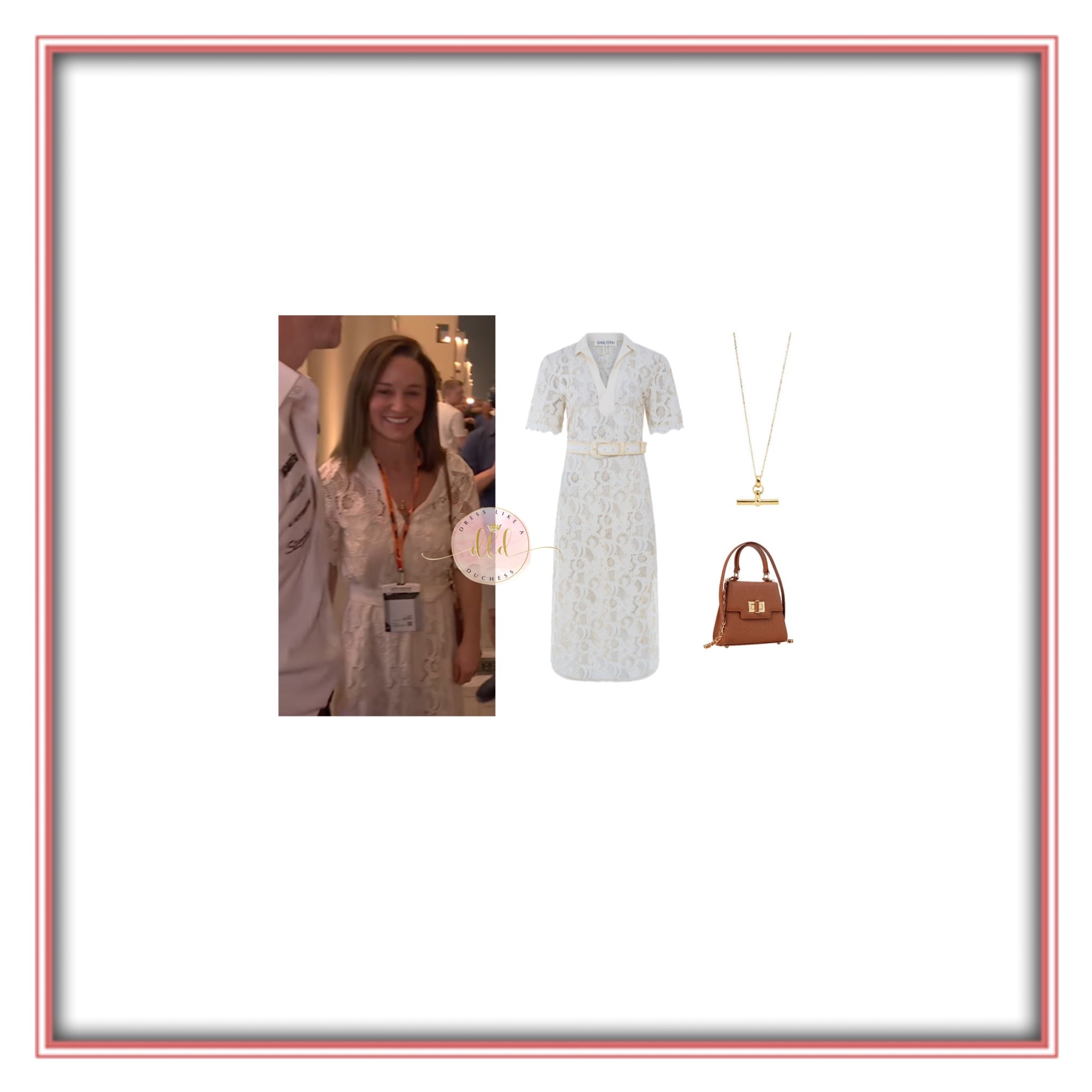 12/7/25 Pippa (Middleton) Matthews is attending the Abu Dhabi GP, pictured with her husband James Matthews wearing Saloni Suni dress + Emmy London bag 

📸 Sky Sports F1