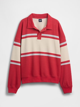 French Terry Oversized Polo Sweatshirt | Gap (US)