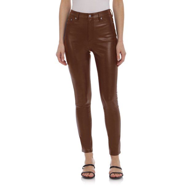 Avec Les Filles Women's 5-Pocket Faux Leather Pants | Walmart (US)