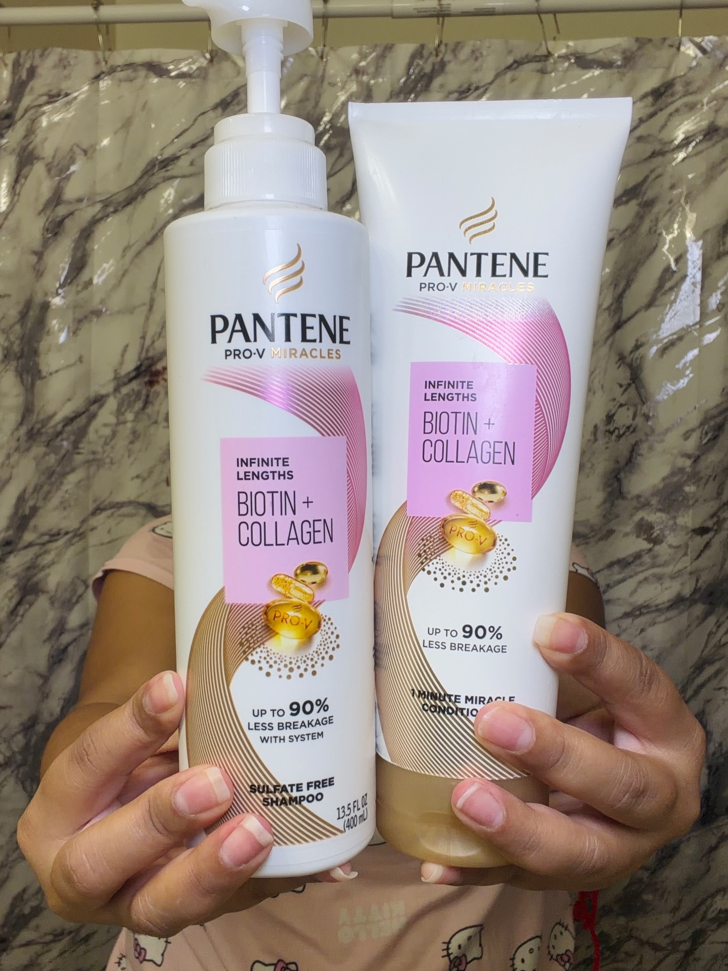 Estoy probando la línea Pantene Infinite Lengths Biotin + Collagen. Está diseñada para ayudar a fortalecer el cabello y reducir el quiebre, dejando el pelo más suave, manejable y con apariencia más larga con el uso continuo.
.
.
.
.
I loved it.I’m using it and I love how it leaves my hair when I finish washing it. Super recommended for anyone who wants remarkable results.

@influenster @pantene #complimentary #Pantene #GiftedByPantene