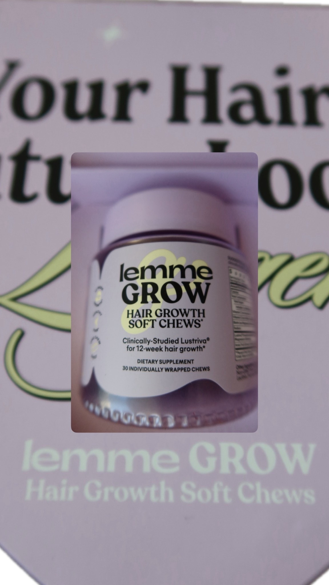 Lemme Grow Hair Growth Soft Chews 