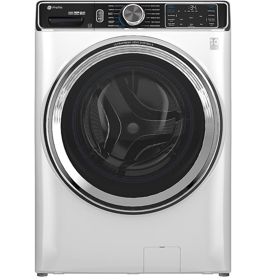GE Profile - 5.3 Cu. Ft. High-Efficiency Stackable Smart Front Load Washer with Steam and UltraFr... | Best Buy U.S.