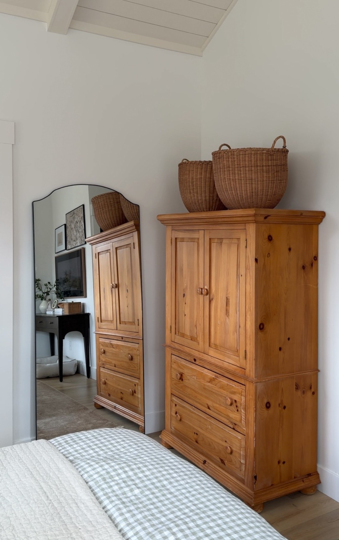 Grabbed these baskets for on top of our armoire! Still need to refinish it!!

#LTKmorningroutine #LTKHome