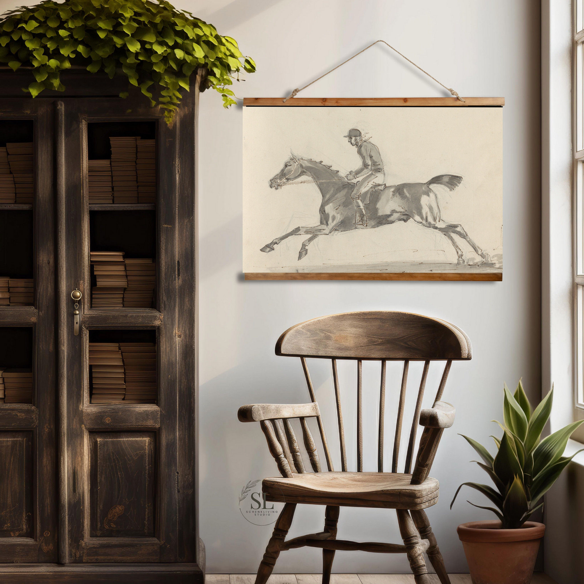  Vintage Equestrian Sketch for Ralph Lauren Inspiration for your Dining Room 

 #LTKstyletip #LTKfamily #LTKgiftguide