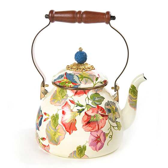 Morning Glory Tea Kettle - 2 Quart | MacKenzie-Childs