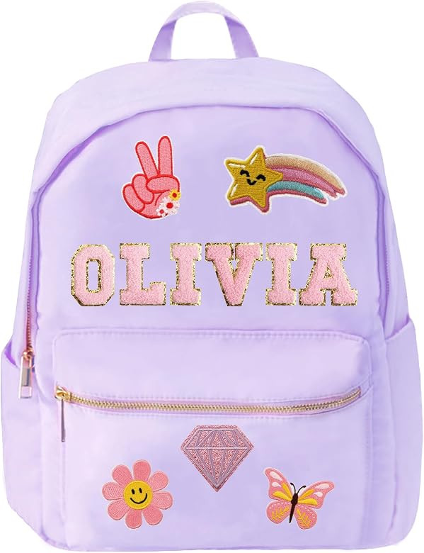 ZALHIN Personalized Kids Backpack, Custom Name patch With Nylon, Back To School For Kid, Girl Boy... | Amazon (CA)