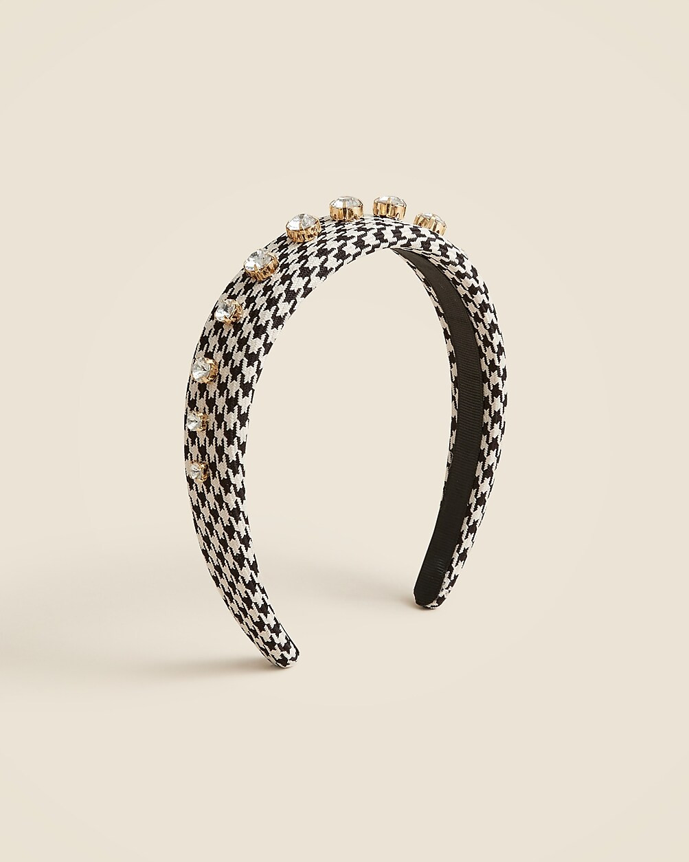 Girls' jeweled headband in houndstooth | J. Crew US