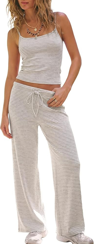 Darong Summer Sets for Women 2 Piece Outfits 2026 Matching Loungewear Airport Travel Beach Vacati... | Amazon (US)