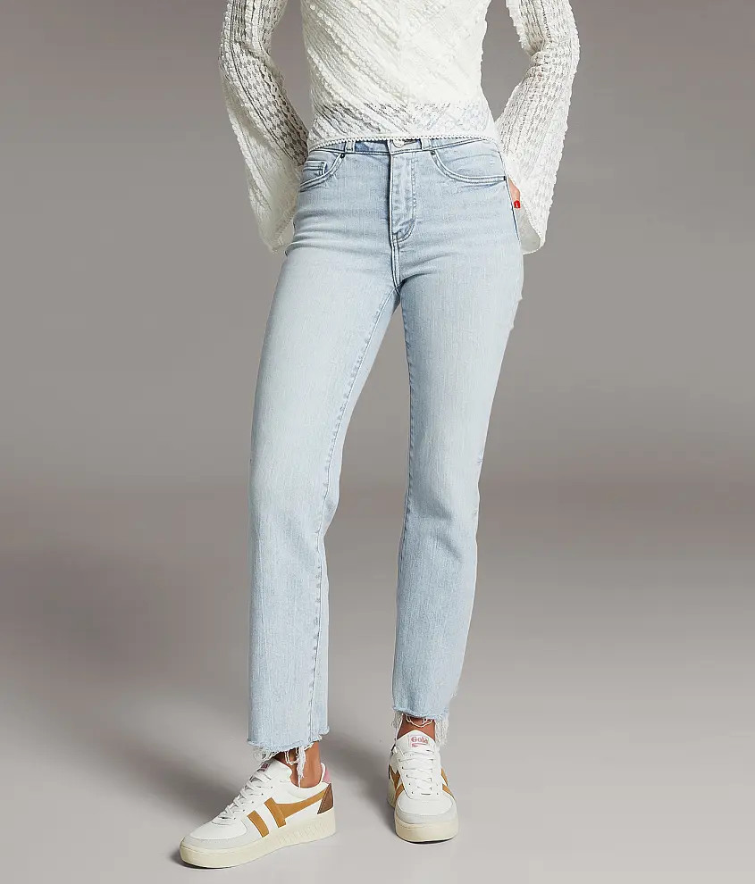 Billie Cropped Straight Stretch Jean | Buckle