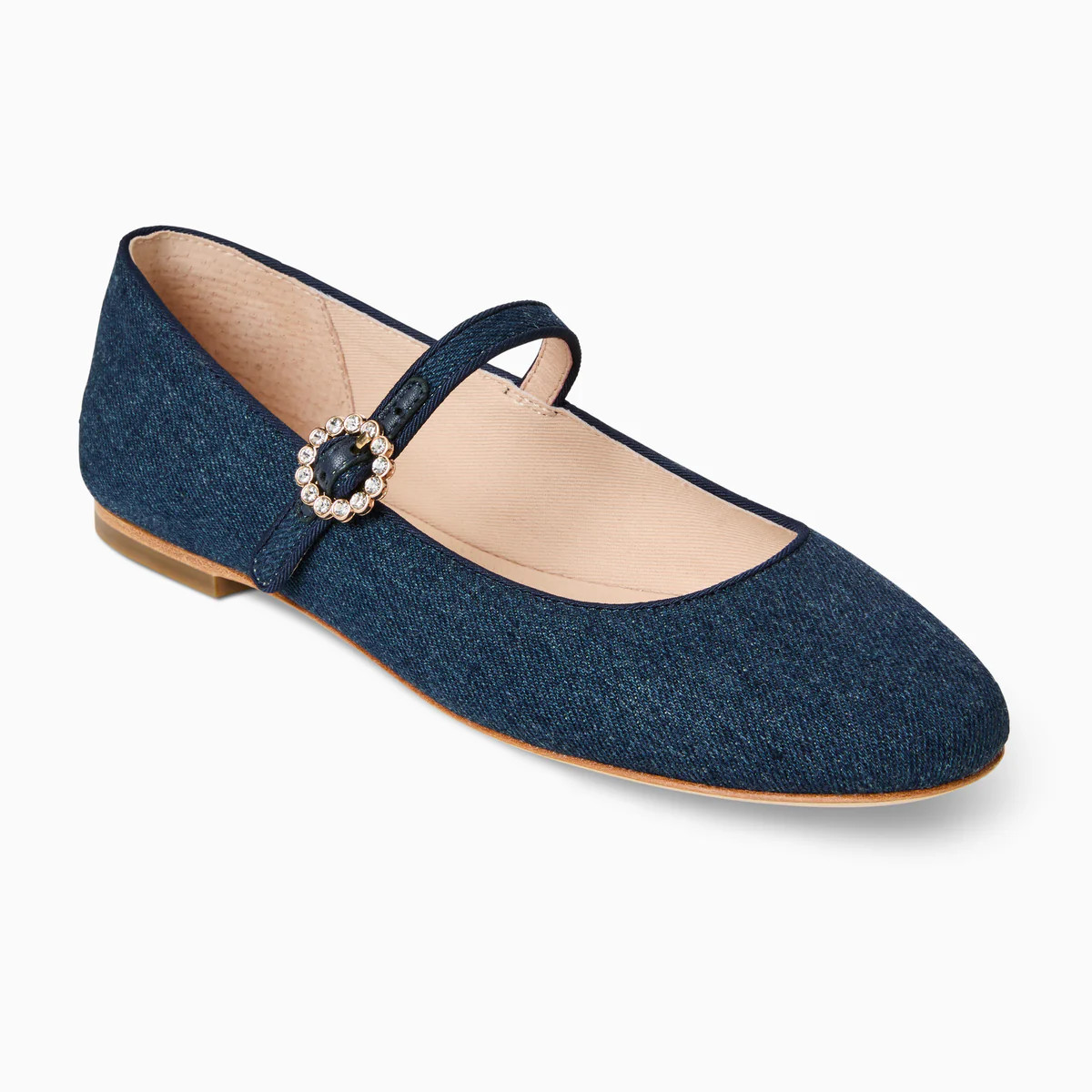 Jack Rogers Mizzy Mary Jane Flat in Denim Blue – Women's Casual Flats | Jack Rogers