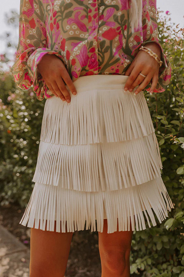 Country Road Faux Leather Skirt In White • Impressions Online Boutique | Impressions Online Boutique