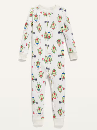 Unisex 2-Way-Zip Printed Pajama One-Piece for Toddler &amp; Baby | Old Navy (US)