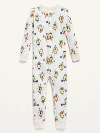 Unisex 2-Way-Zip Printed Pajama One-Piece for Toddler &amp; Baby | Old Navy (US)