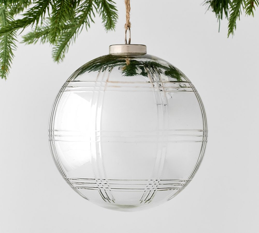 Stewart Plaid Ornaments | Pottery Barn (US)