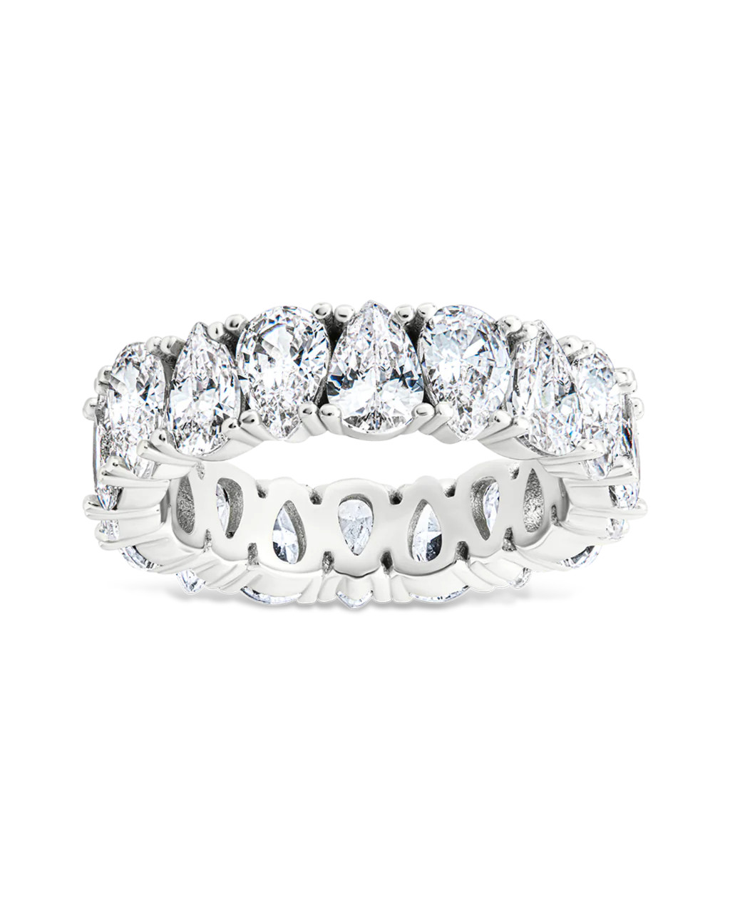 Sterling Silver Janis CZ Eternity Band Ring | Sterling Forever