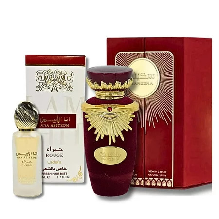 Lattafa Perfumes Sakeena EDP - 100ML (3.4Oz) & Ana Abiyedh Rouge Hair Mist 50ml value pack | Walmart (US)