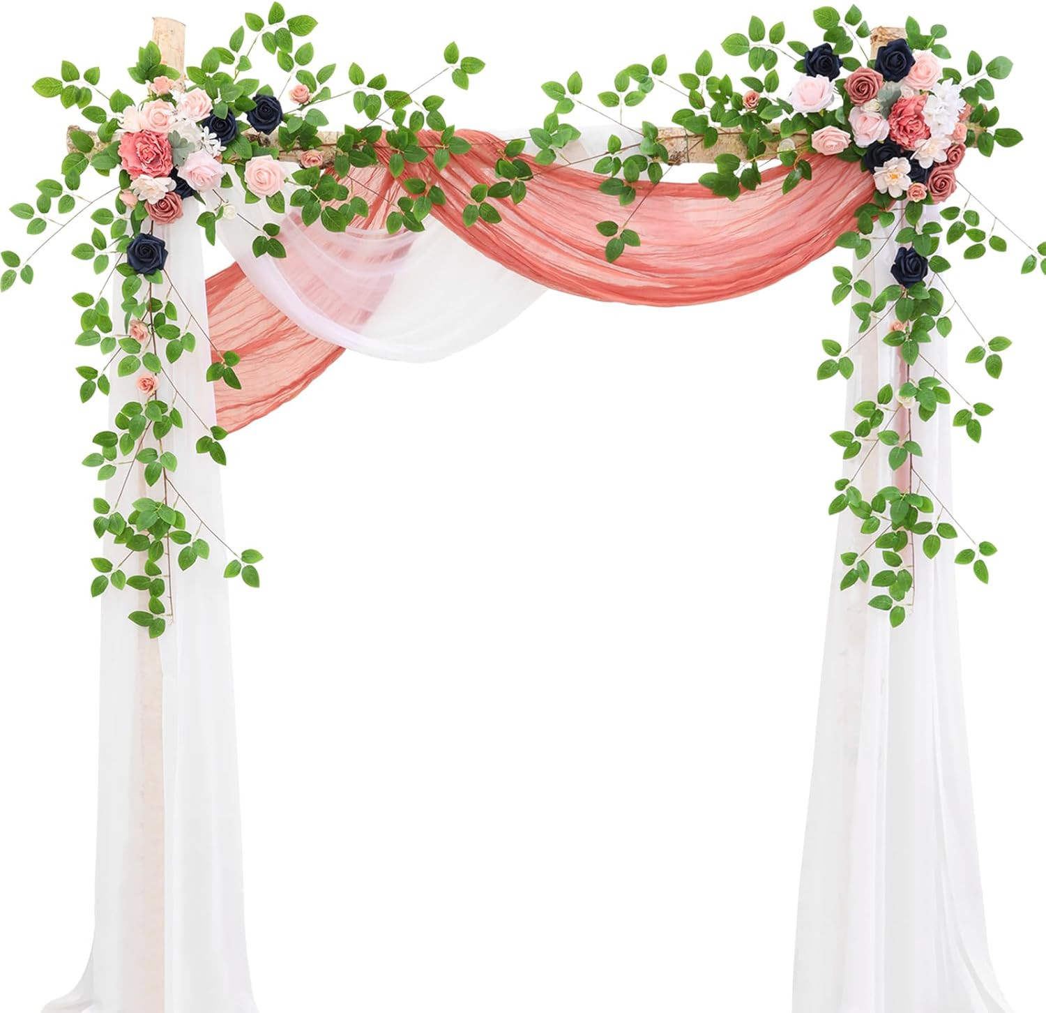 Floweroyal Wedding Arch Flowers Kit Dusty Pink Artificial Flowers for Backdrop Decoration Floral ... | Amazon (US)