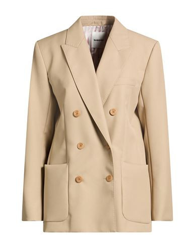 Sandro Woman Blazer Beige Size 4 Wool, Polyester | YOOX (US)