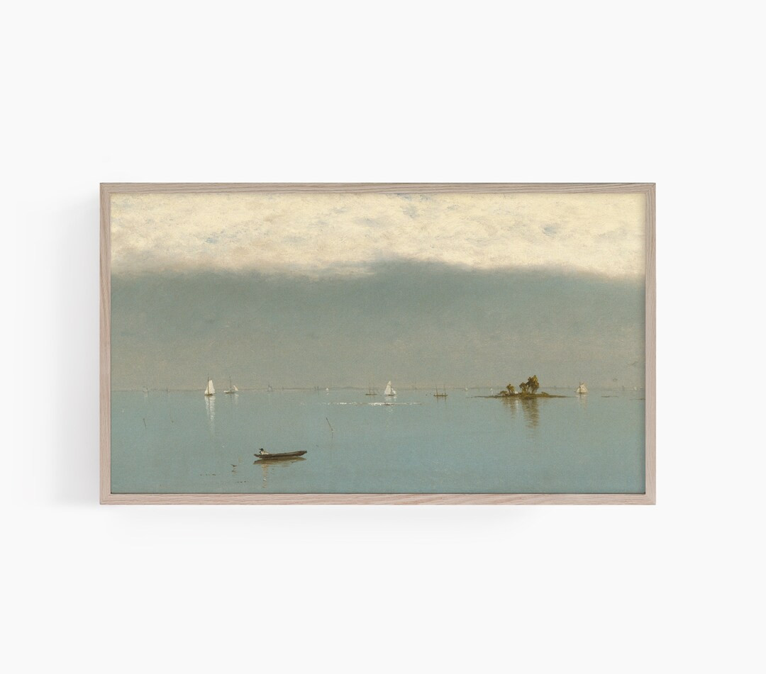Samsung Frame TV Art | Landscape Frame TV Art | Seascape Frame TV Art | Sailboat Art for the Fram... | Etsy (US)