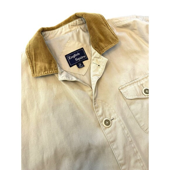English Squire Barn Coat Mens M Chore Canvas Bean Jacket Field Corduroy Garden | Poshmark