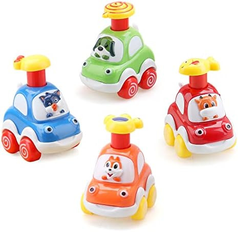 Baby Toy Cars for 1 2 Year Old Toddler Cartoon Wind up Cars for Boys Birthday Gift Toys | Amazon (US)
