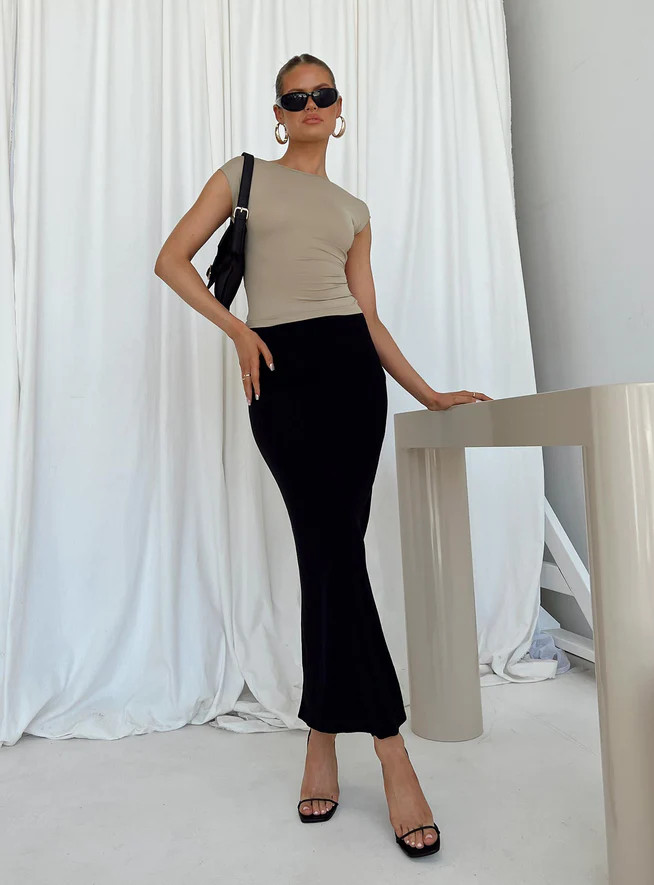 Jodie Maxi Skirt Black | Princess Polly US