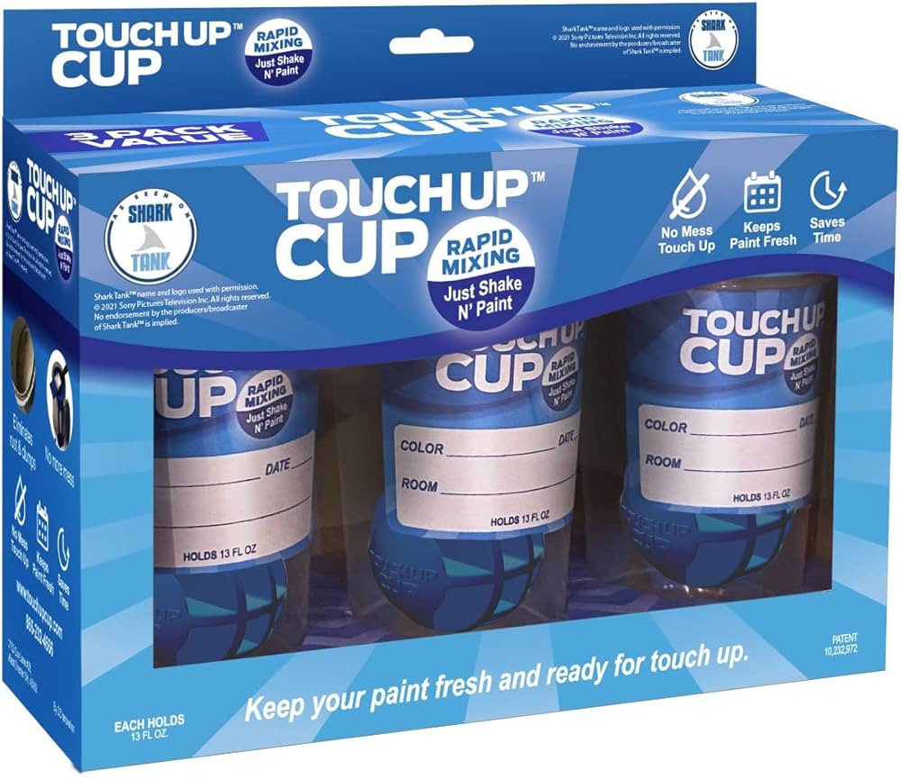 Touch Up Cup Empty Plastic Paint Storage Containers with Lids for Leftover Paint, Touch Ups, As S... | Amazon (US)