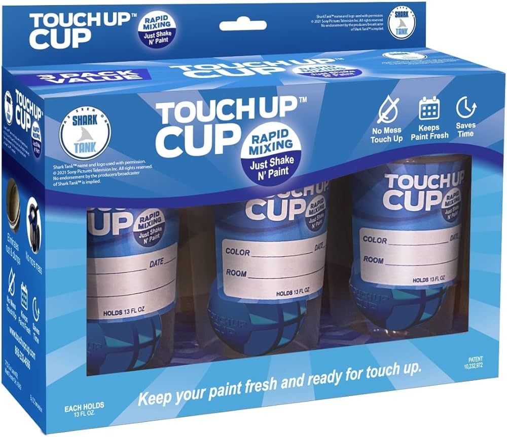 Touch Up Cup Empty Plastic Paint Storage Containers with Lids for Leftover Paint, Touch Ups, As S... | Amazon (US)