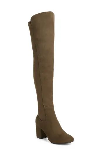 Women's Treasure & Bond Lynx Stretch Over The Knee Boot, Size 10 M - Green | Nordstrom